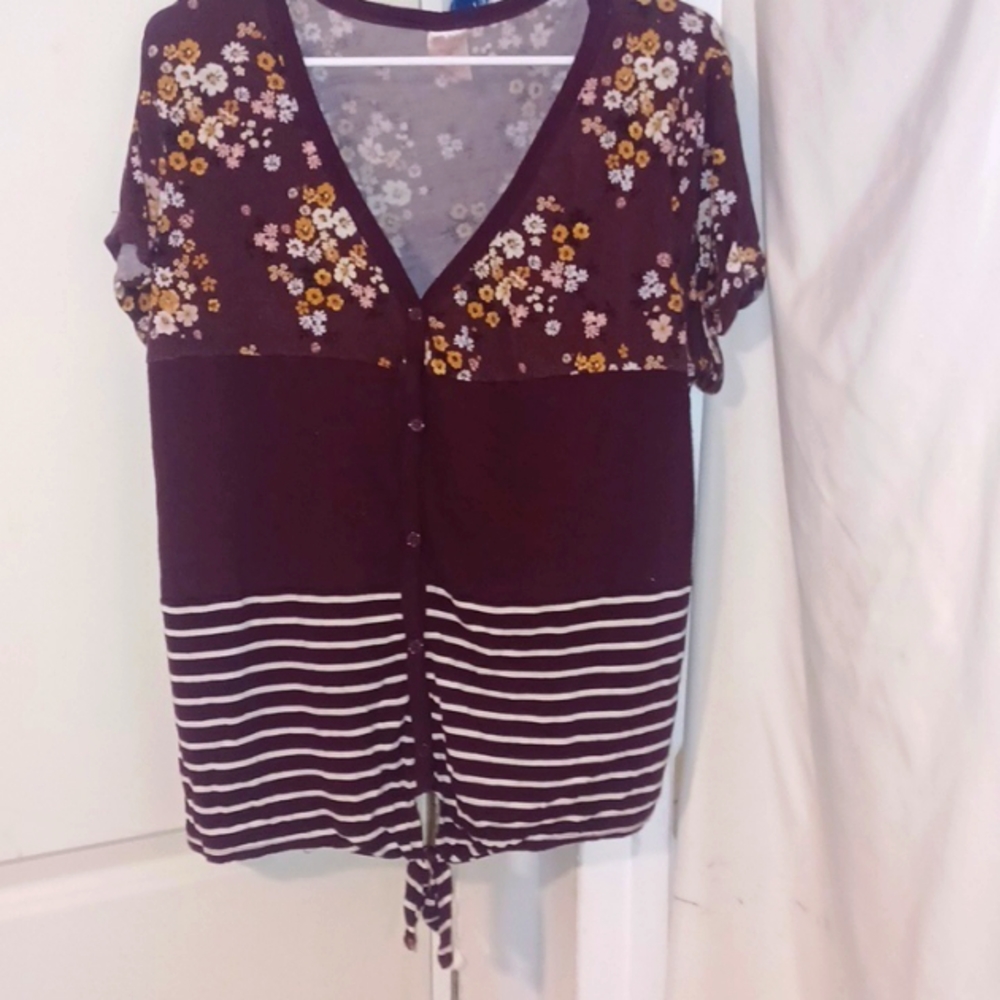 V neck shirt